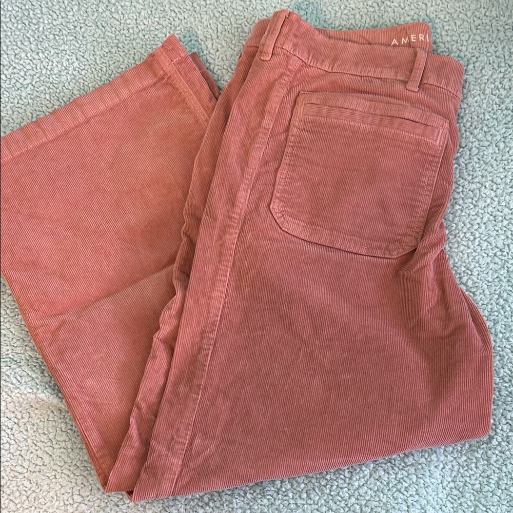 American Eagle Outfitters Pink Wide Leg Pants